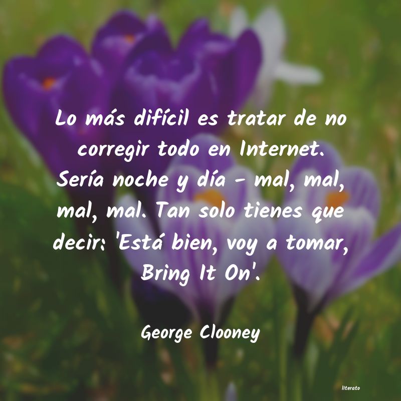 Frases de George Clooney