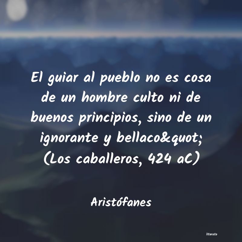 Frases de Aristófanes