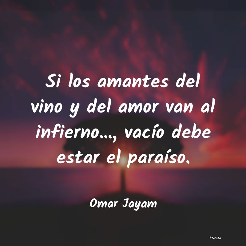 Frases de Omar Jayam