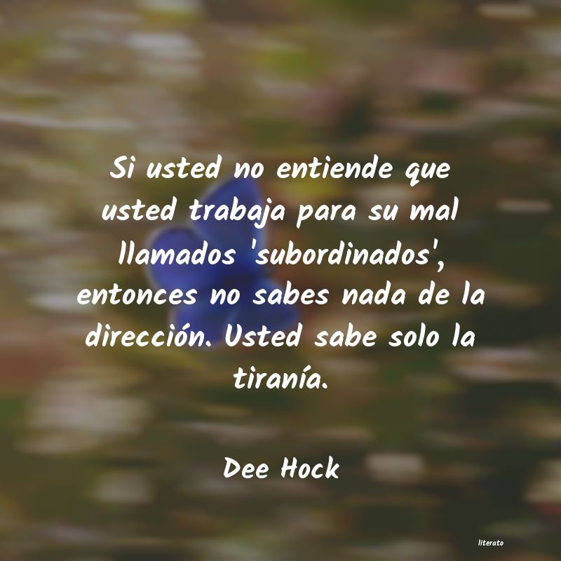 Frases de Dee Hock