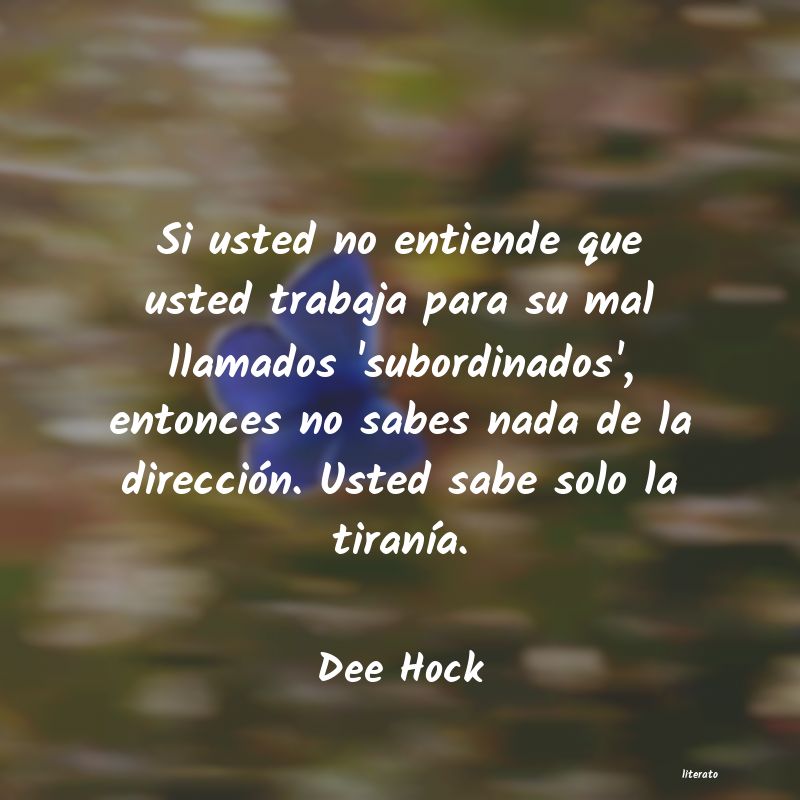 frases de Dee Hock