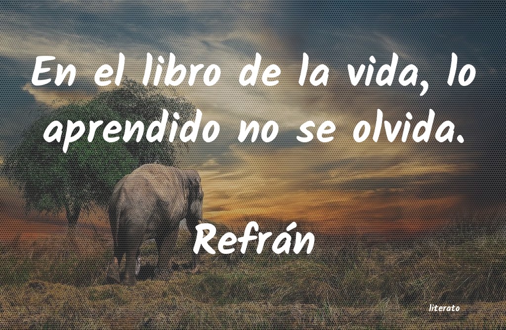 Frases de Refrán