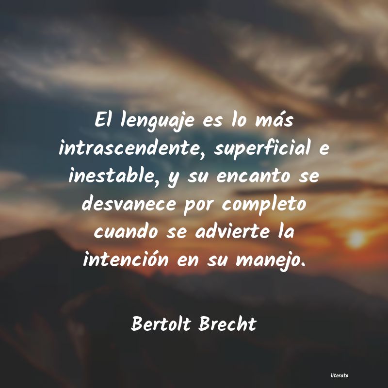 bertold brecht