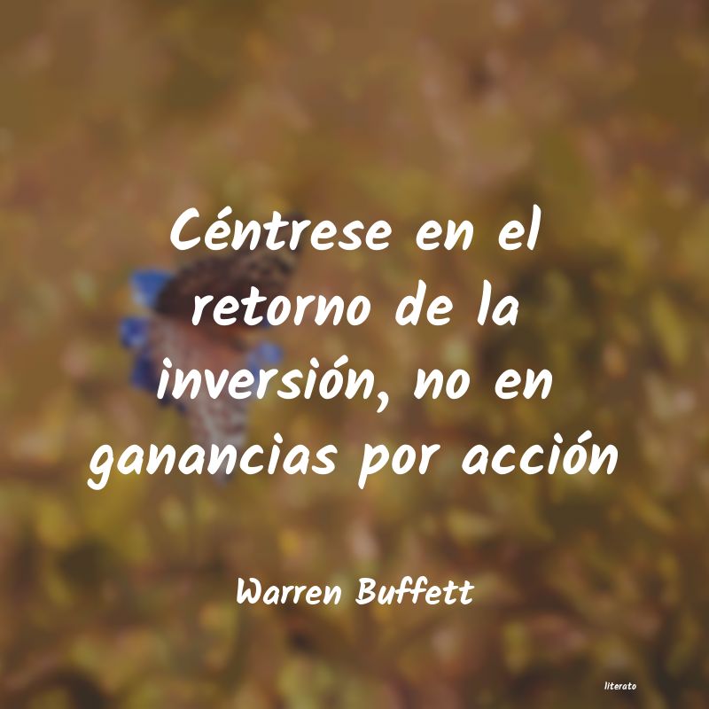 frases de Warren Buffett
