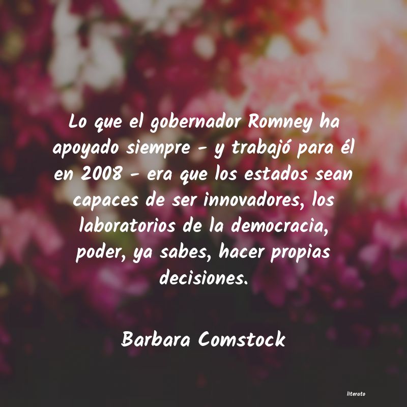 Frases de Barbara Comstock