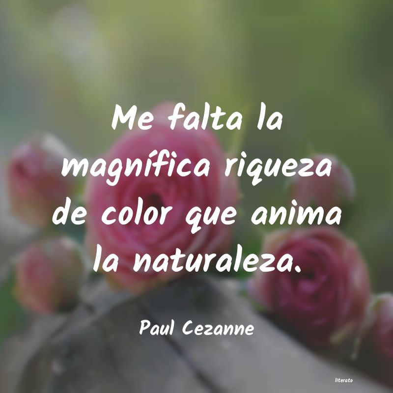 frases de Paul Cezanne