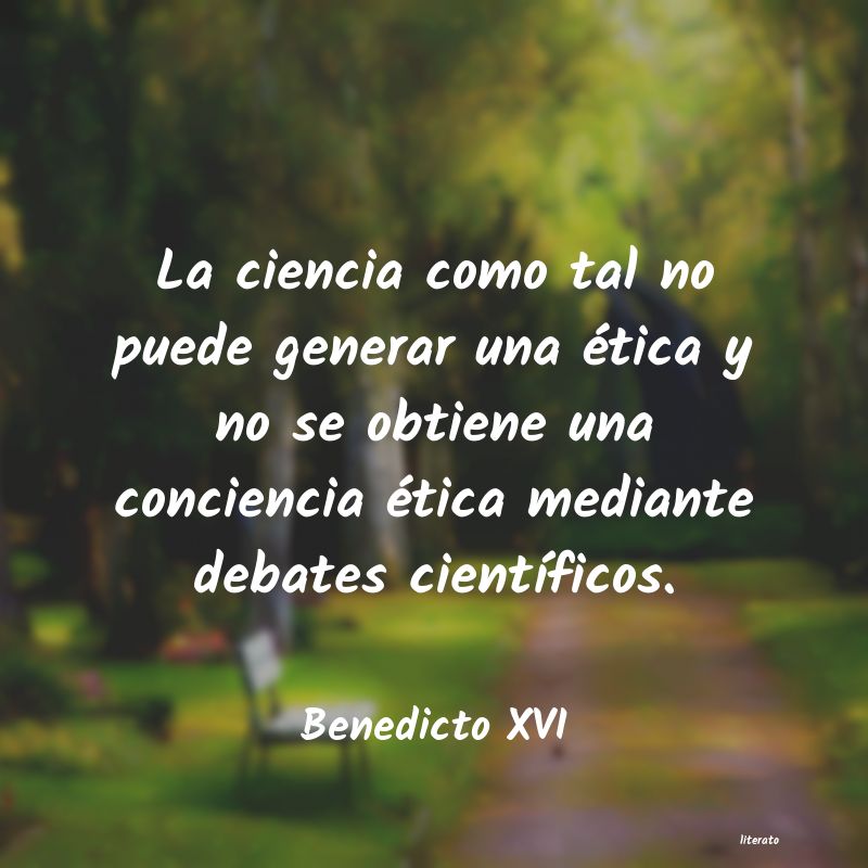 Frases de Benedicto XVI