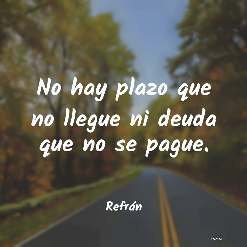 Frases de Refrán