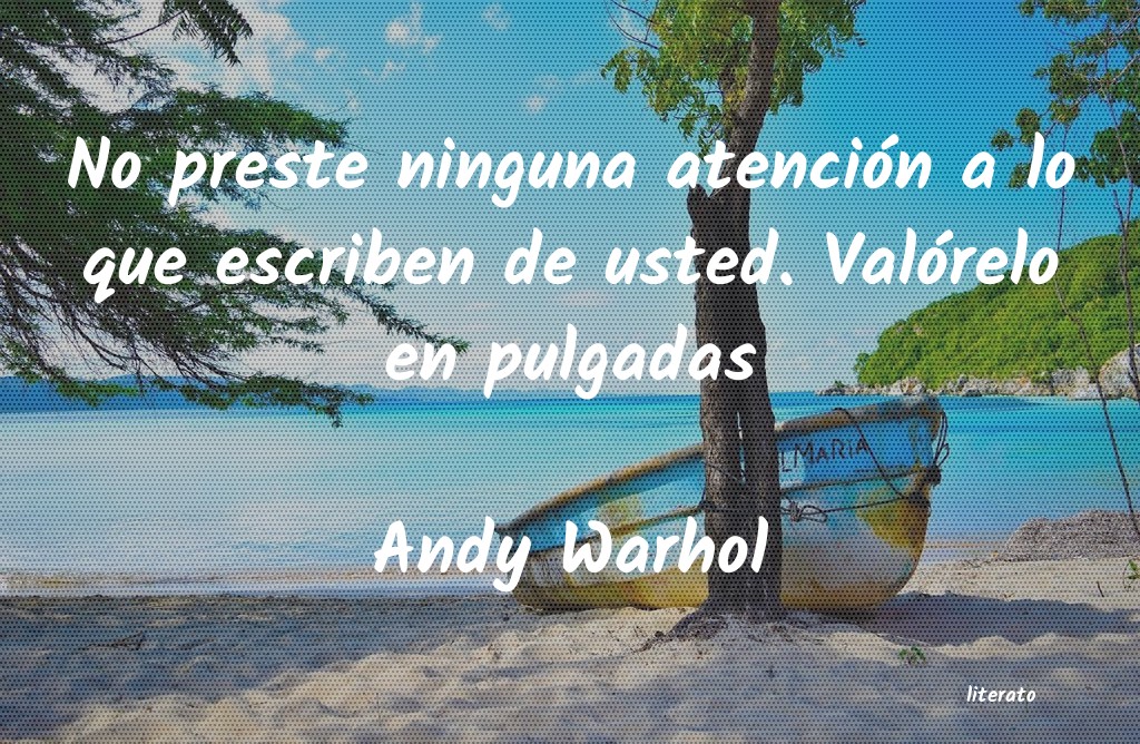 Frases de Andy Warhol