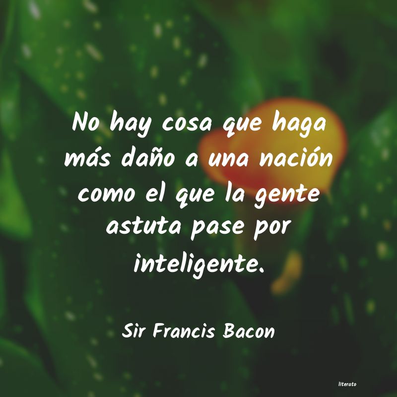 frases de Sir Francis Bacon