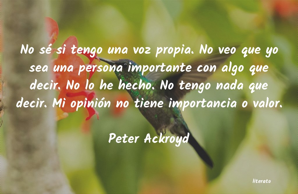 Frases de Peter Ackroyd