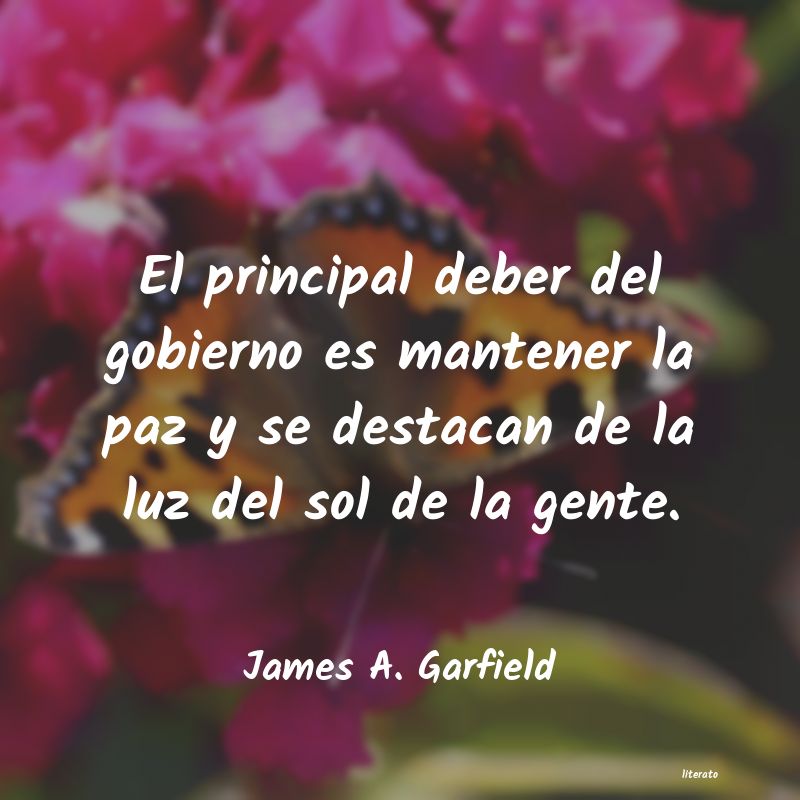 frases de James A. Garfield