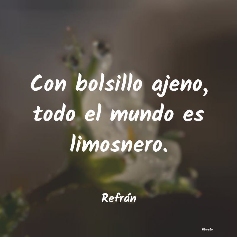 Frases de Refrán