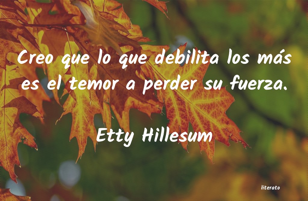 frases de Etty Hillesum