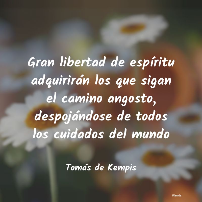 Frases de Tomás de Kempis