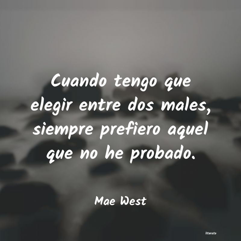 frases de Mae West