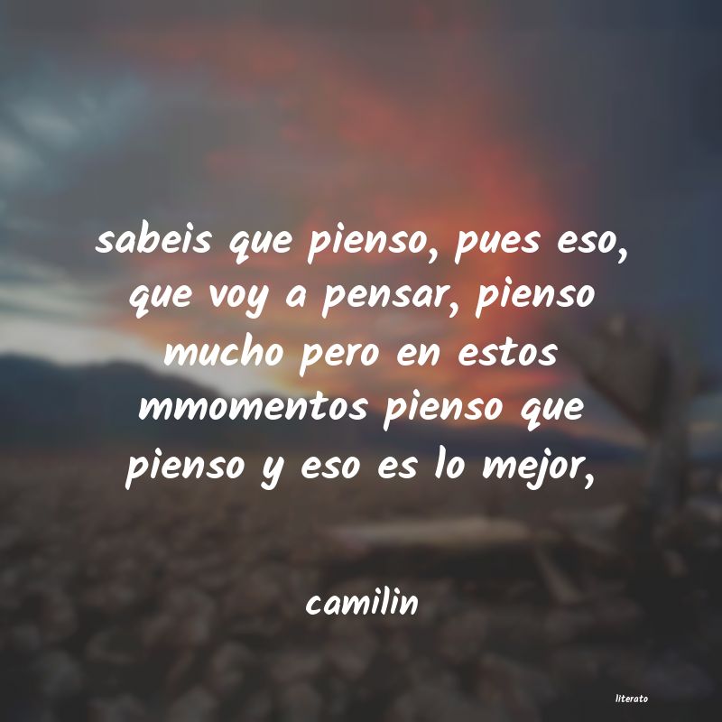 Frases de camilin