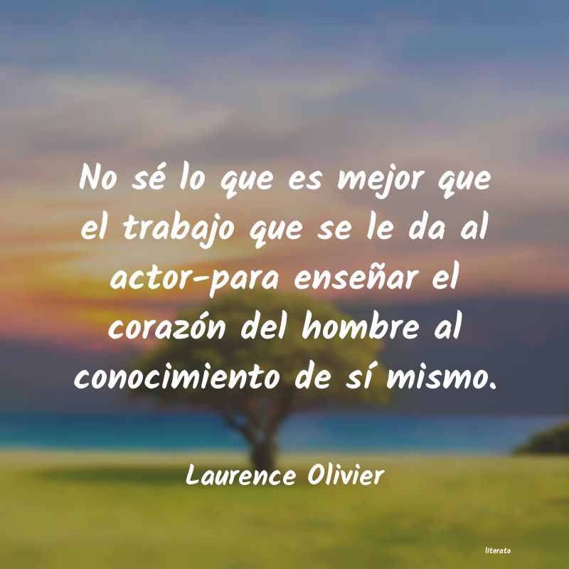 Frases de Laurence Olivier