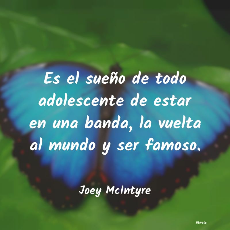 Frases de Joey McIntyre