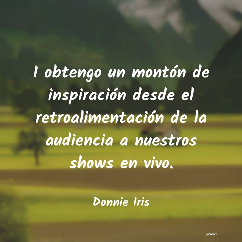 Frases de Donnie Iris