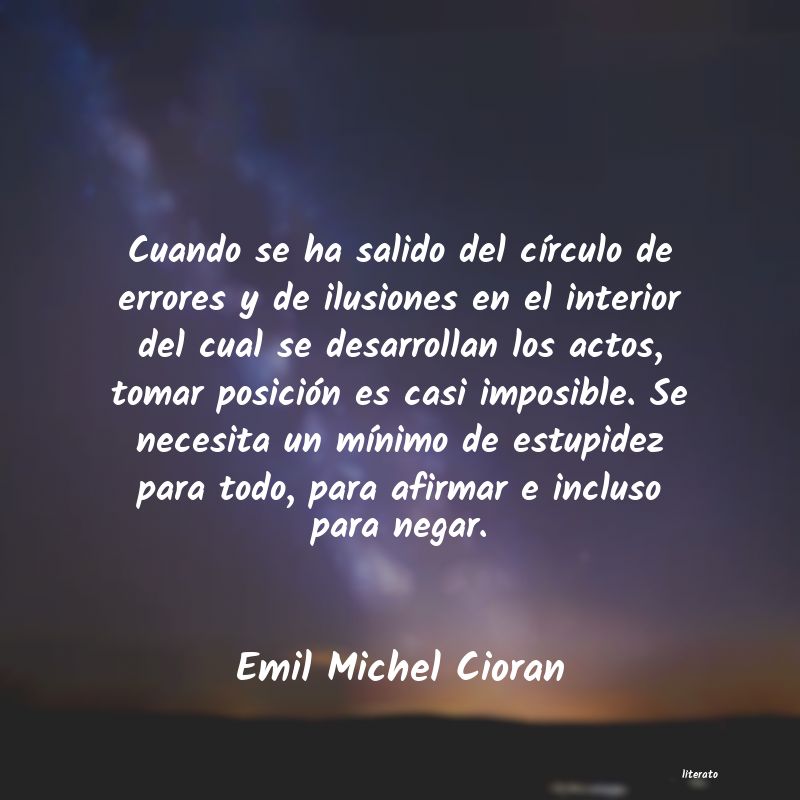 Frases de Emil Michel Cioran