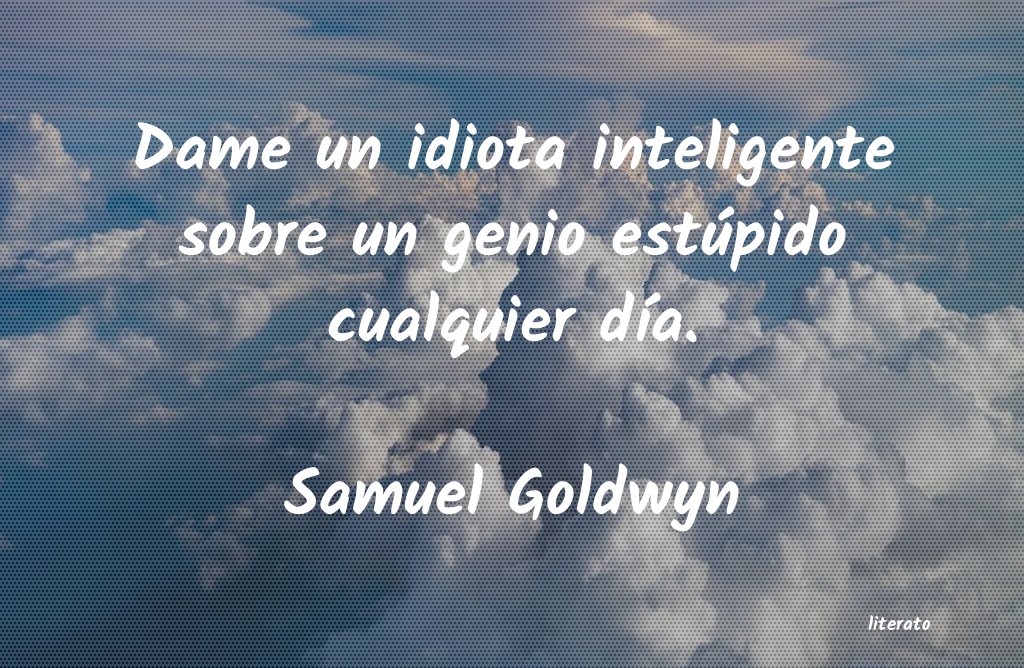 frases de Samuel Goldwyn
