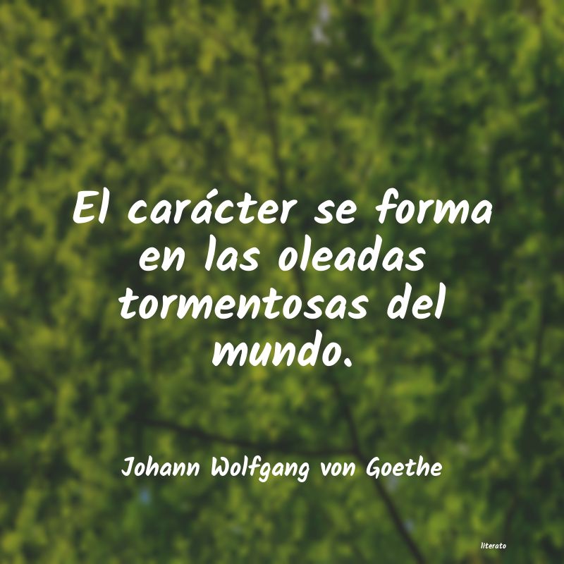 frases de Johann Wolfgang von Goethe
