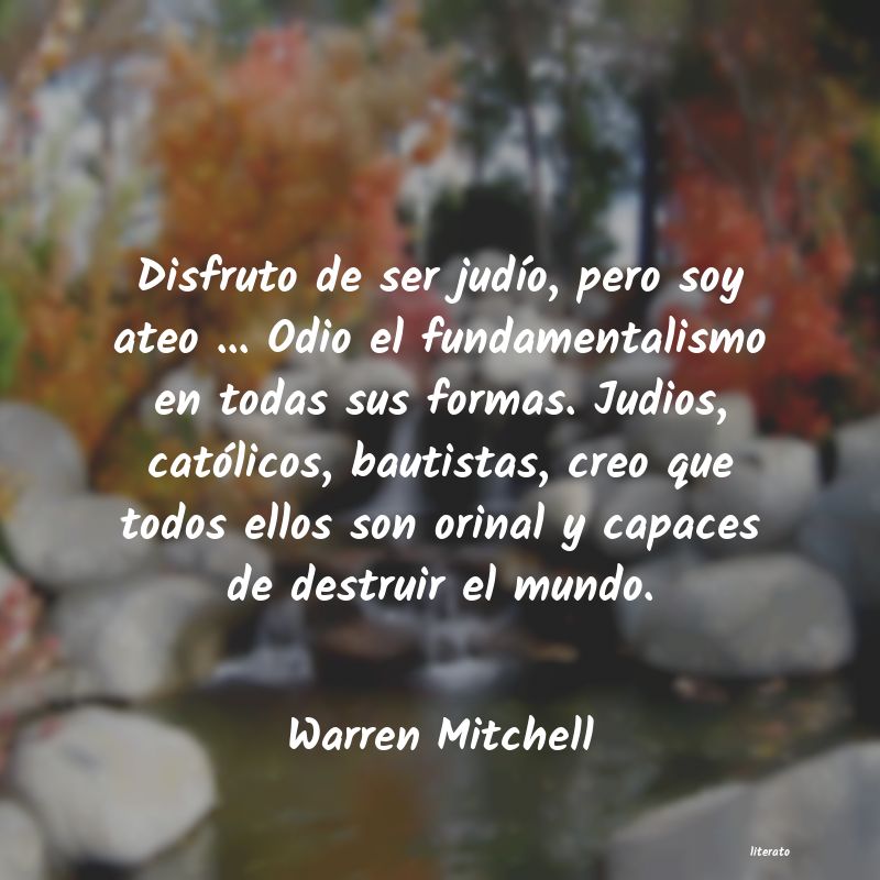 frases de Warren Mitchell