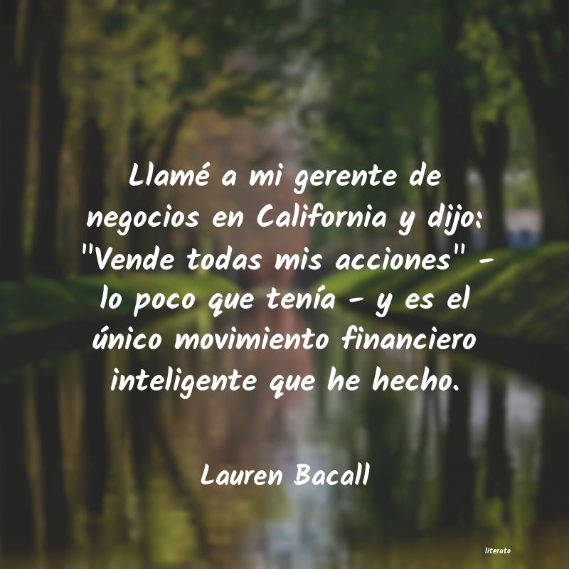 frases de Lauren Bacall