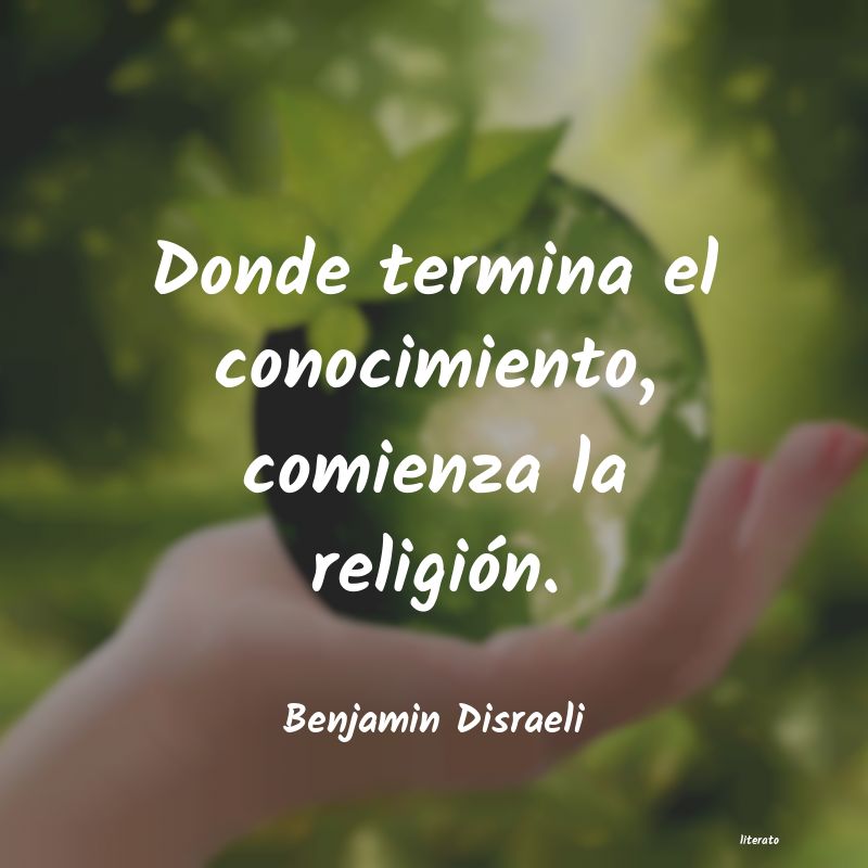 frases de Benjamin Disraeli