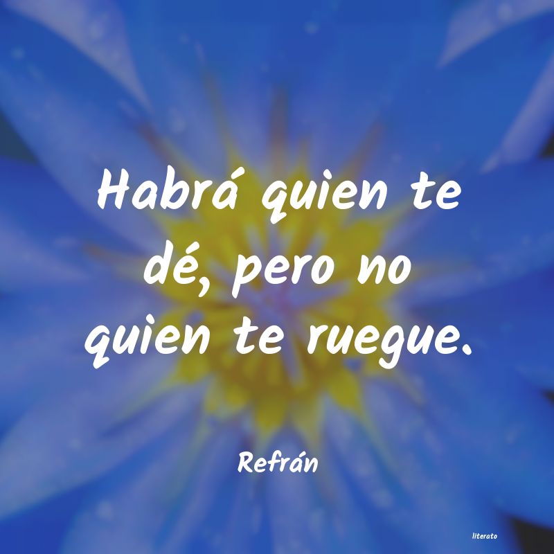 frases de Refrán