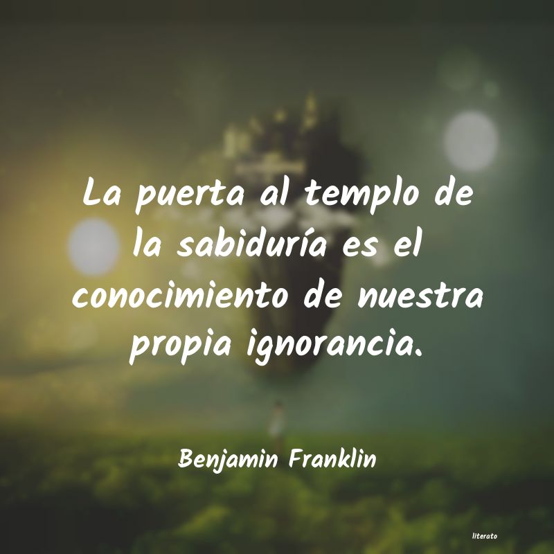 Frases de Benjamin Franklin