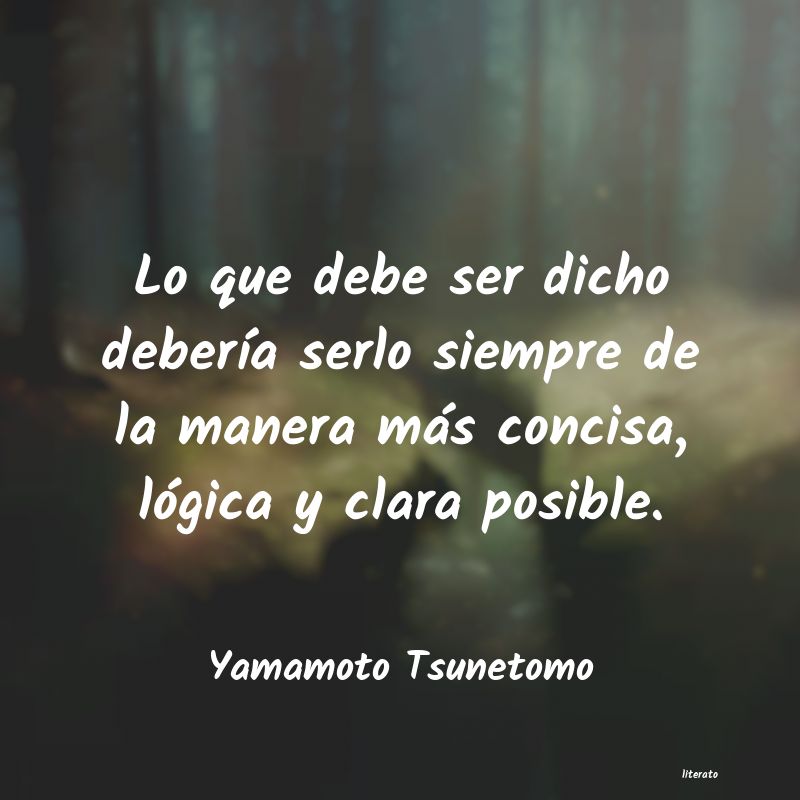 Frases de Yamamoto Tsunetomo