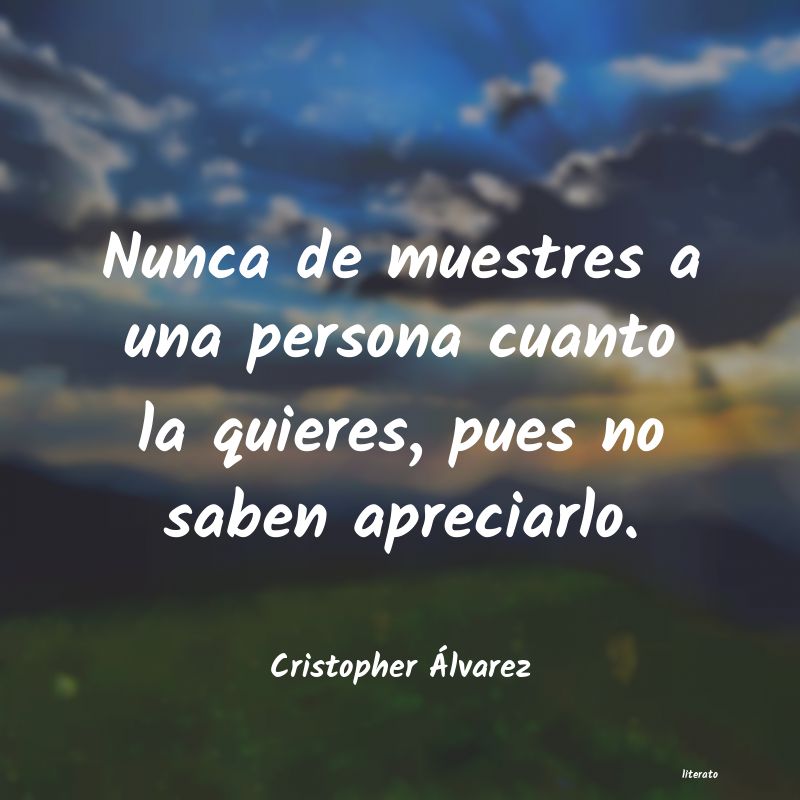 Frases de Cristopher Álvarez