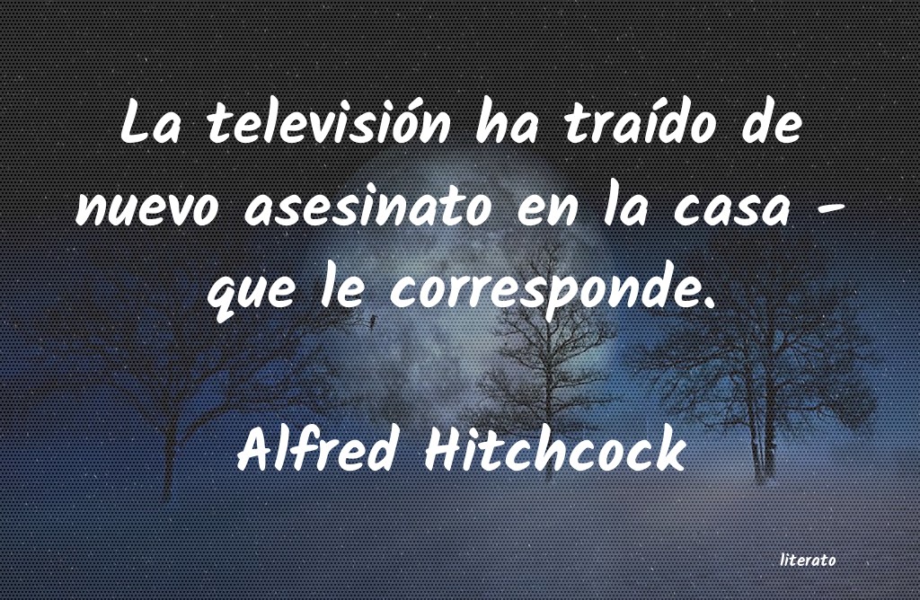 Frases de Alfred Hitchcock