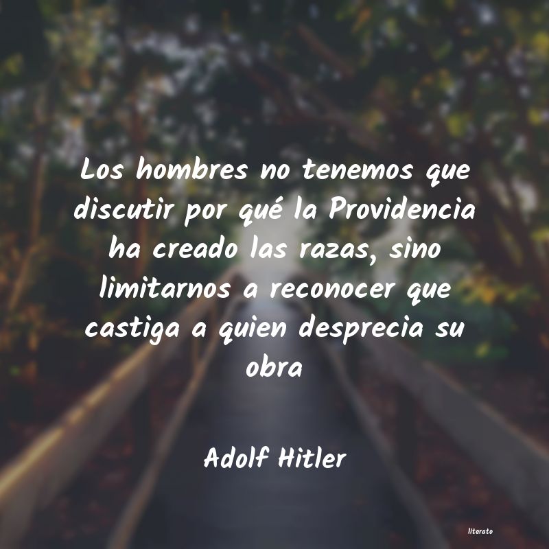 Frases de Adolf Hitler