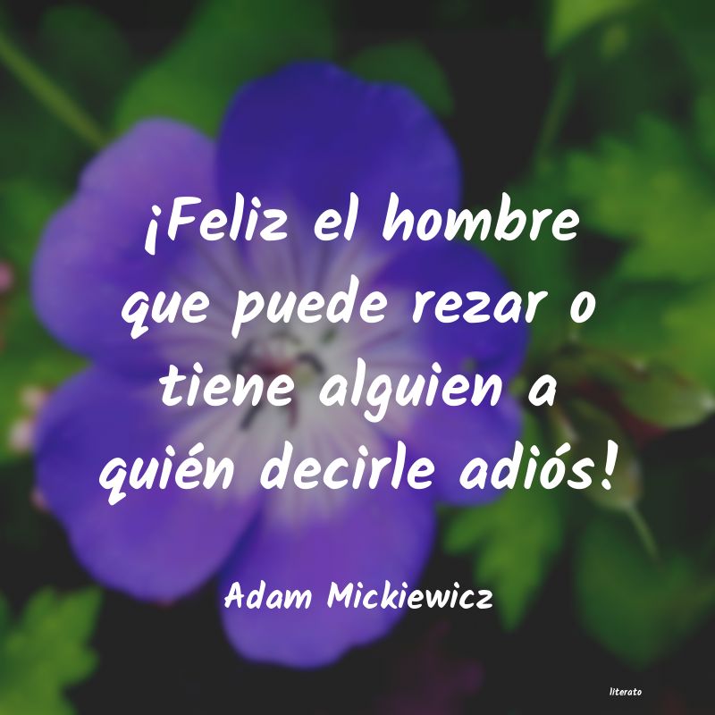 Frases de Adam Mickiewicz