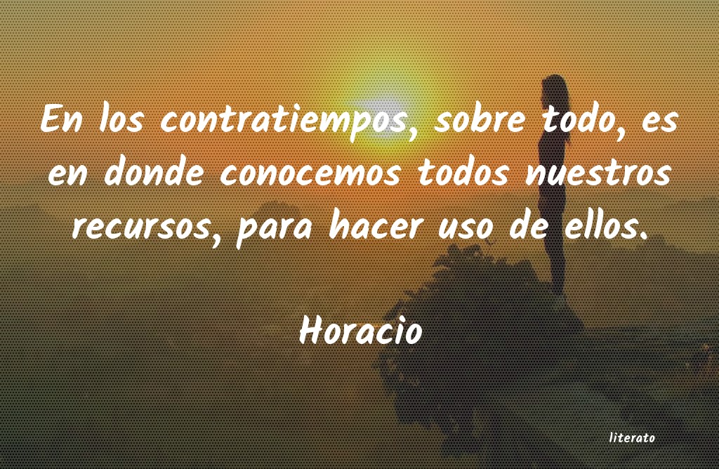 frases de Horacio