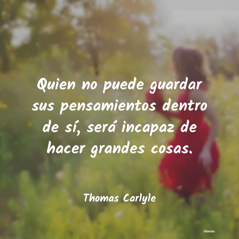 Frases de Thomas Carlyle