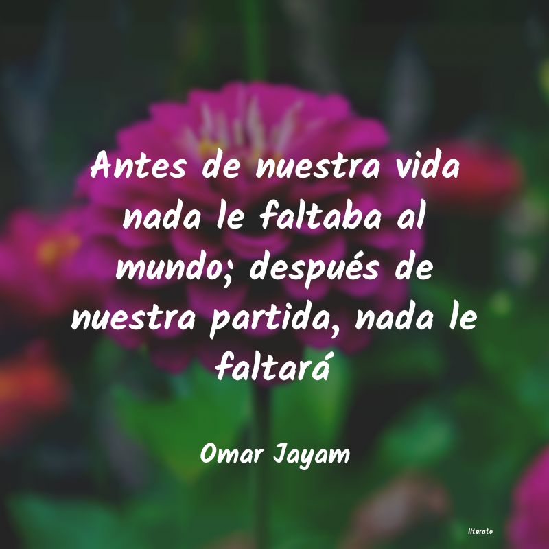 Frases de Omar Jayam