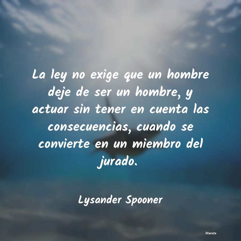 Frases de Lysander Spooner