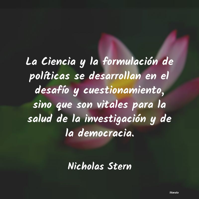 frases de Nicholas Stern