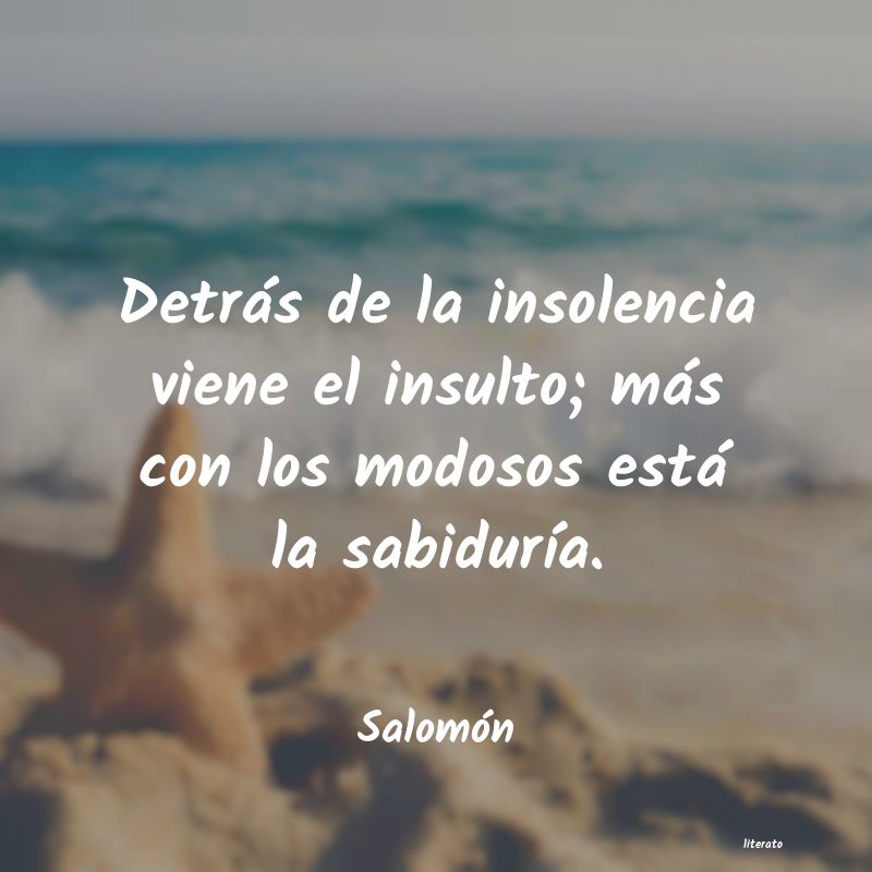 Frases de Salomón