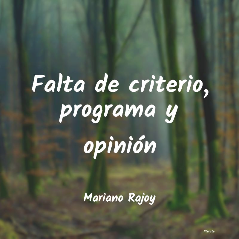 Frases de Mariano Rajoy