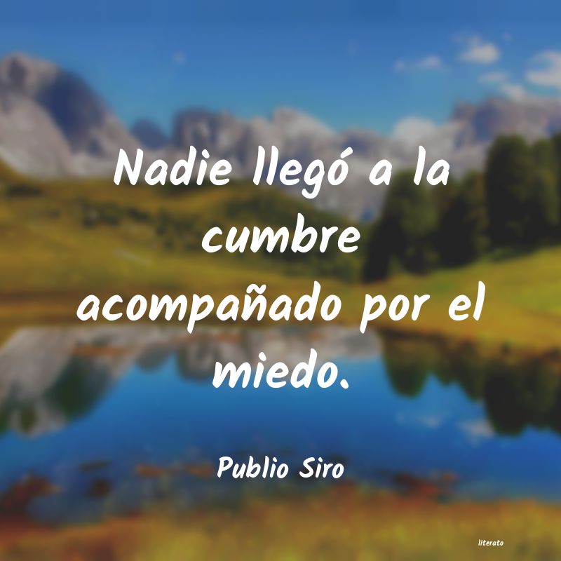 frases de Publio Siro