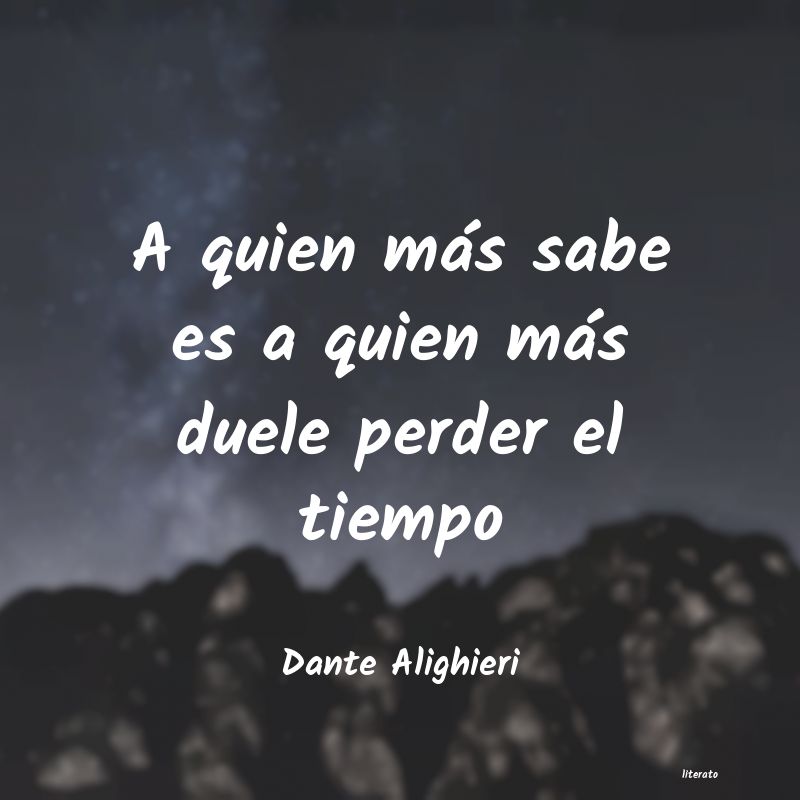 frases de Dante Alighieri