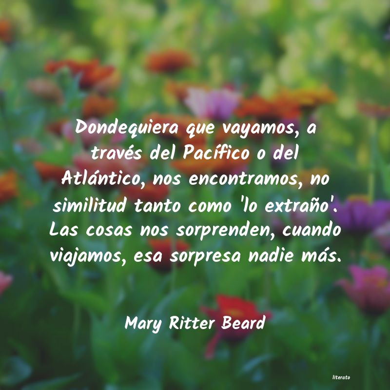 frases de Mary Ritter Beard