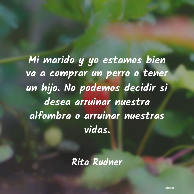 Frases de Rita Rudner