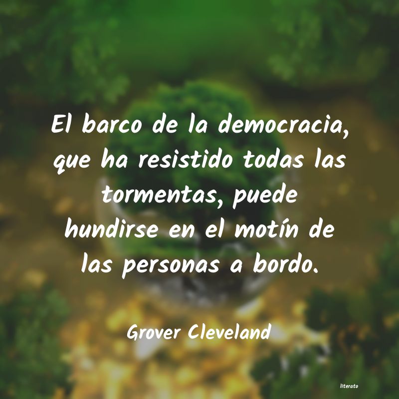 frases de Grover Cleveland