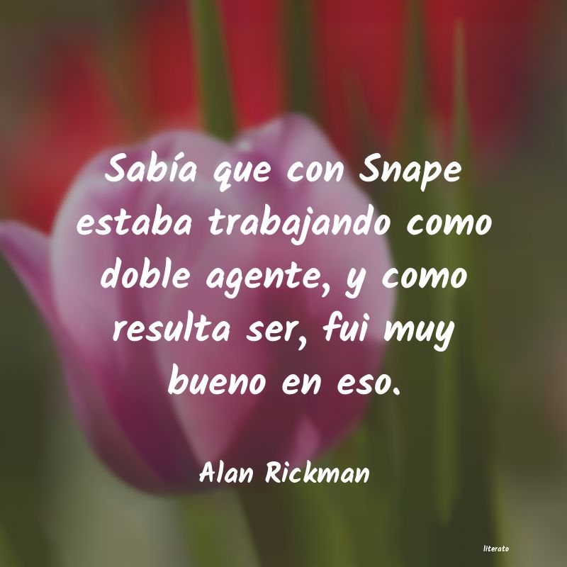 frases de Alan Rickman